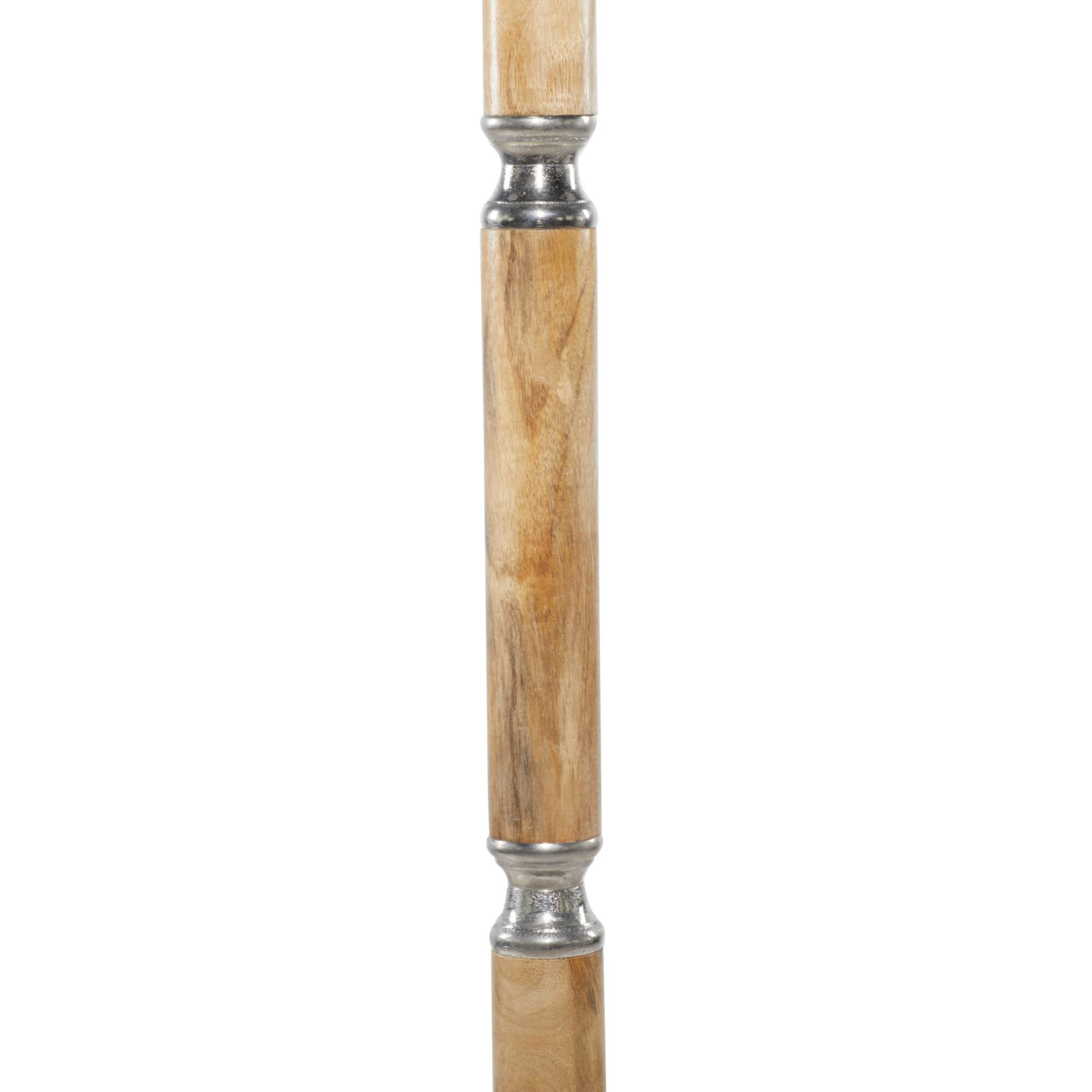 Silver Mango Wood Traditional Coat Rack, 72" x 19" x 19"